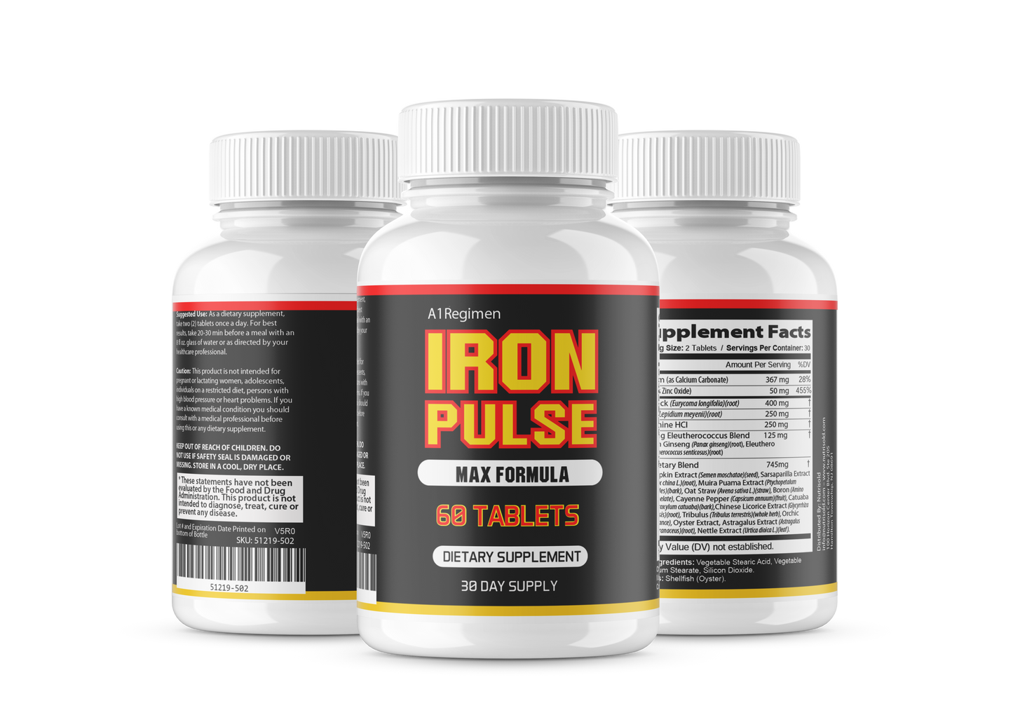 (2 Pack) Iron Pulse - Max Performance Male Supplement
