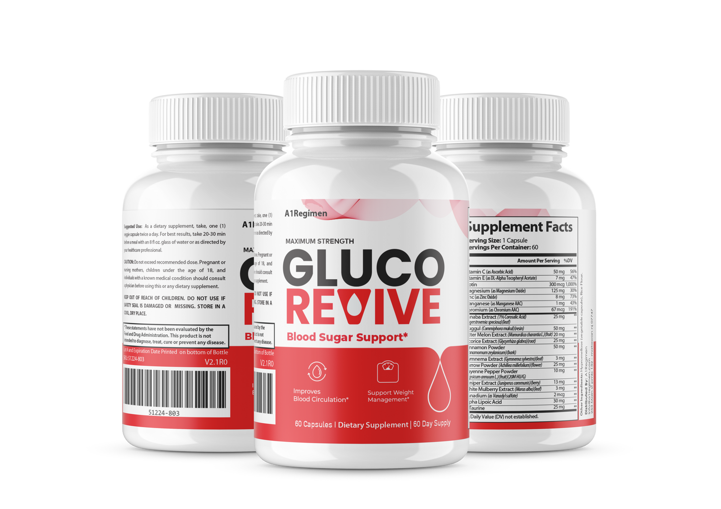 (2 PACK) Gluco Revive - Blood Support Optimizer