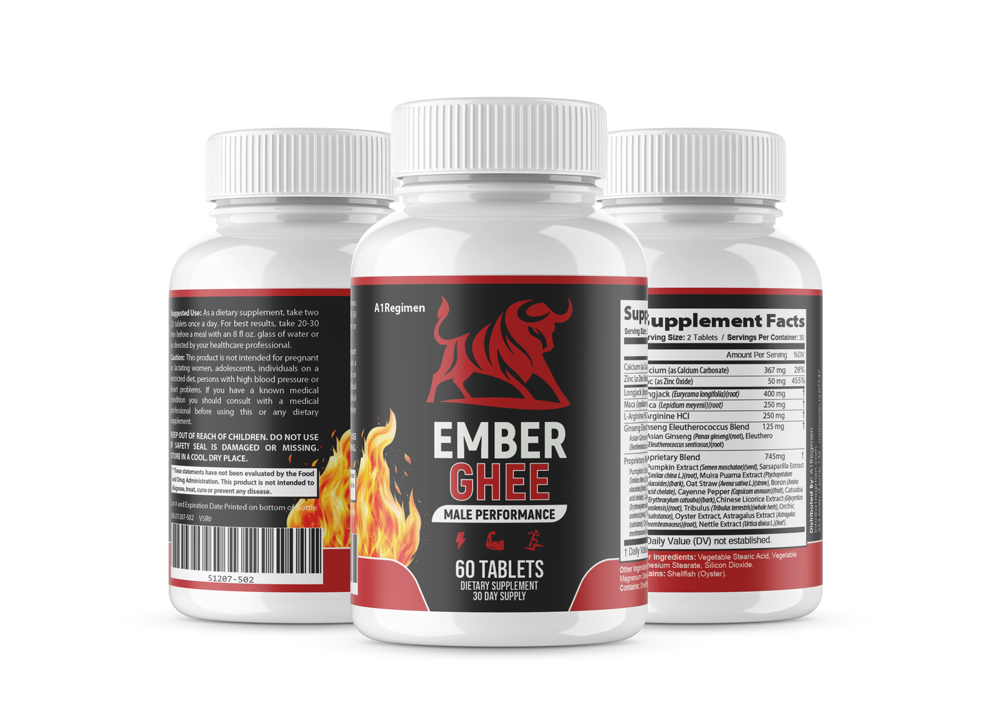 (3 Pack) Ember Ghee - Male Support Max Performance