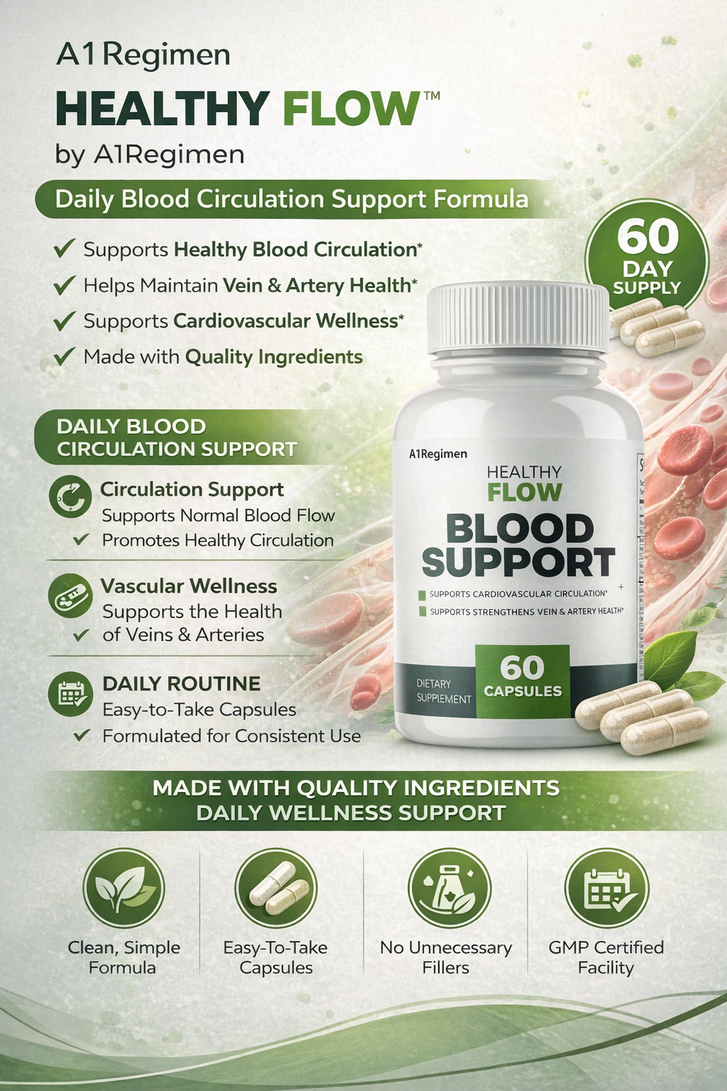 (2 PACK) Healthy Flow Advanced Blood Support