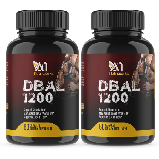 2 Month Supply - DBal 1200 Muscle Builder - Muscle & Testosterone  Performance Supplement for Muscle Growth and Strength