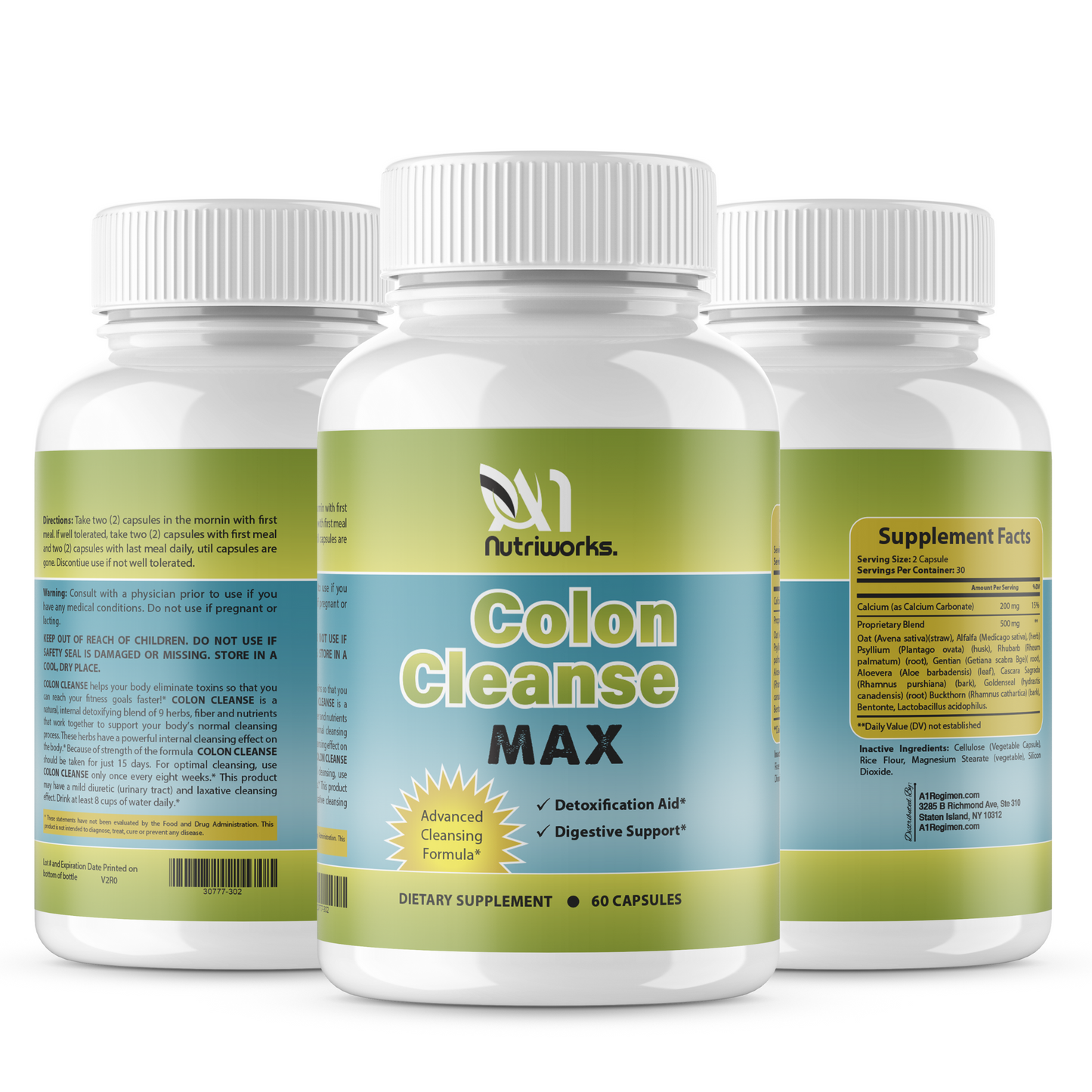 4 Month Supply Colon Cleanse Max Detox Cleanse All Natural