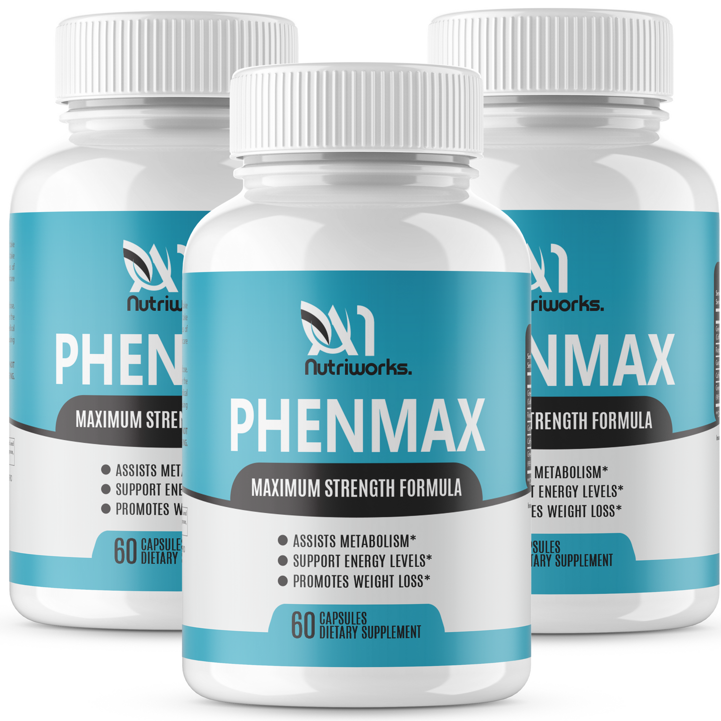 1 Bottle PhenMax Extra Strength Weight Loss Slimming Diet Supplement
