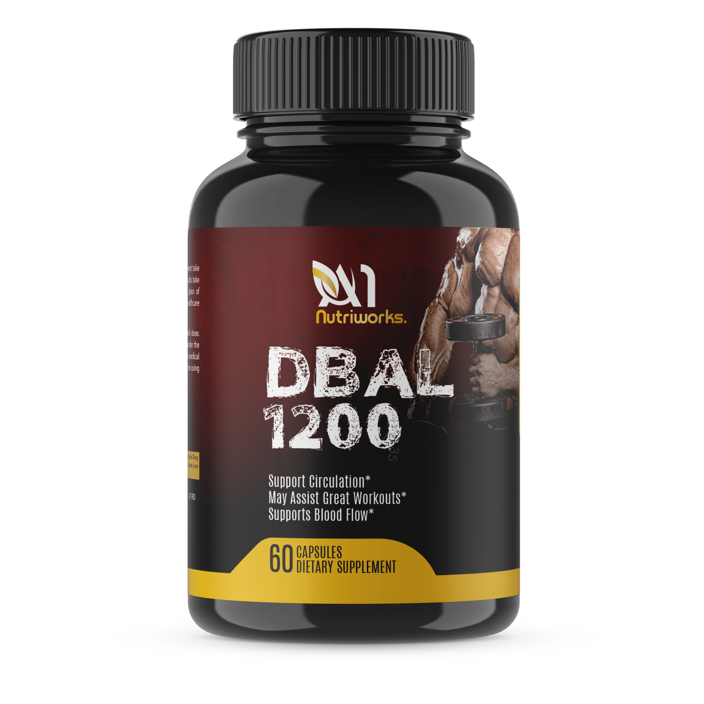 DBal 1200 Muscle Builder - Muscle & Testosterone  Performance Supplement for Muscle Growth and Strength