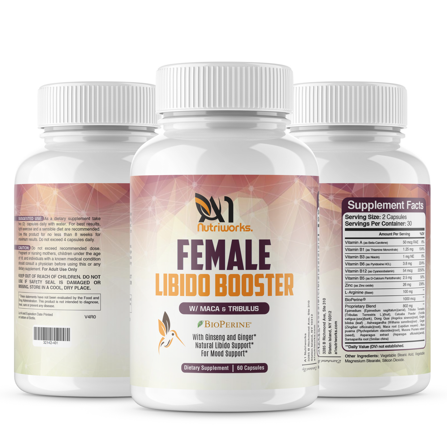2 Month Supply - Female Enhancement Pills - Libido Support & Booster for Women