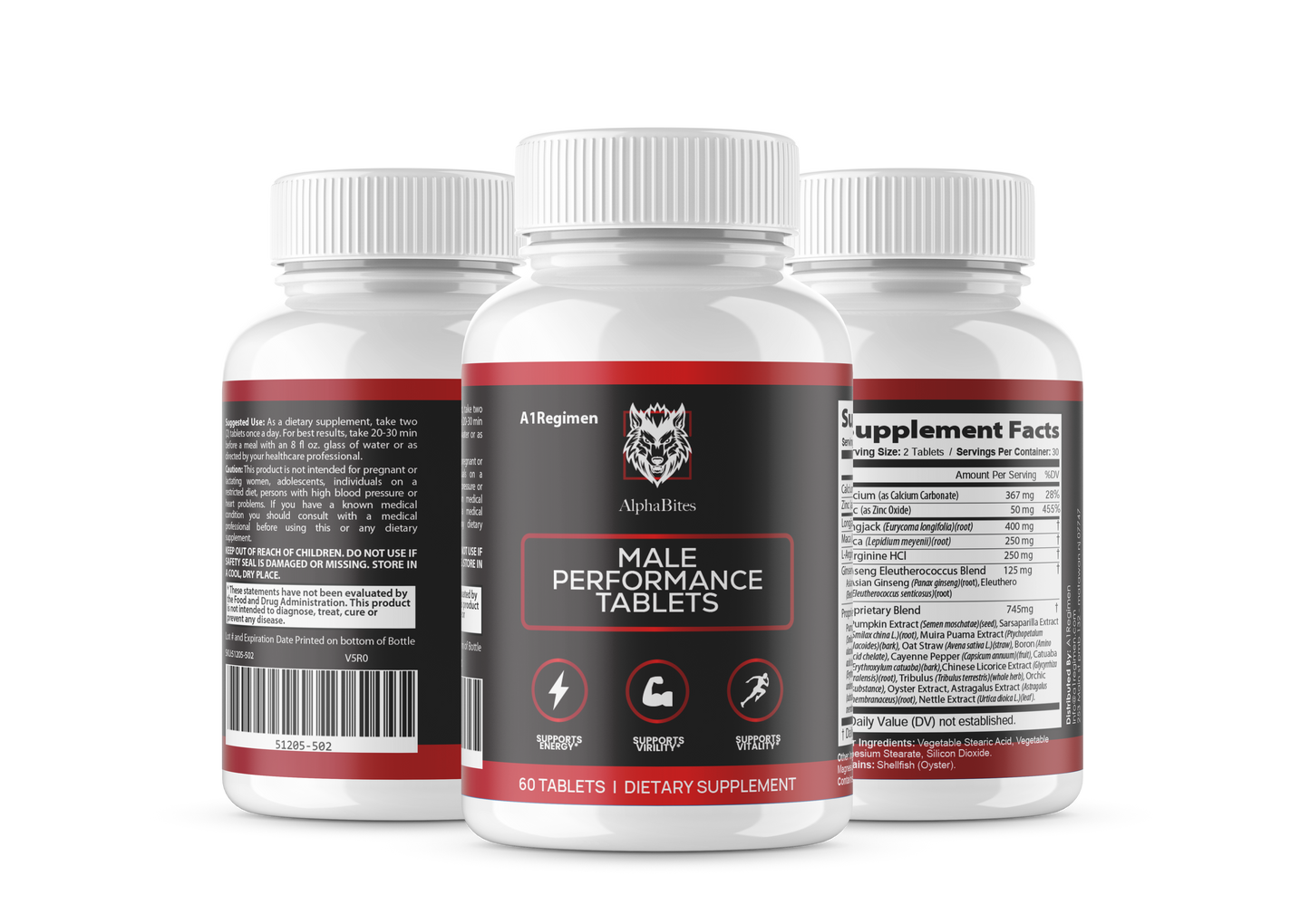 (2 Pack) Alpha Bites - Male Performance Max Enhancement