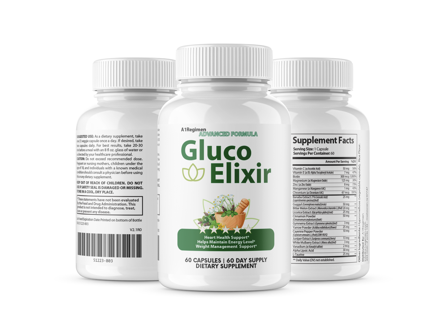 (2 Pack) Gluco Elixir - Advanced Blood Support