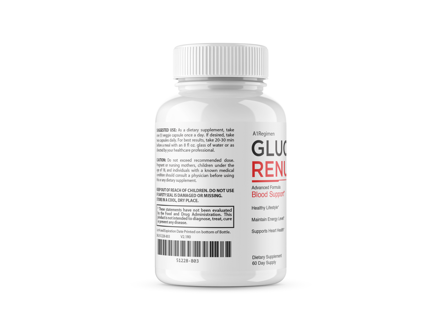 (2 Pack) Gluco Renu -  Blood Health Support Gluco Optimizer