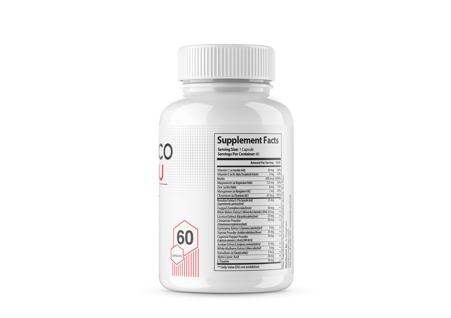 (2 Pack) Gluco Renu -  Blood Health Support Gluco Optimizer