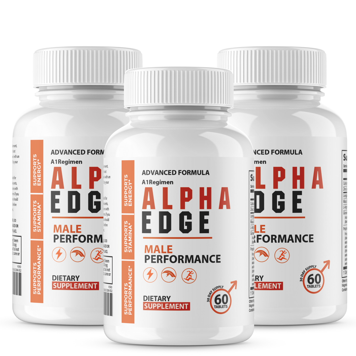 (3 Pack) Alpha Edge - Max Performance Male Supplement