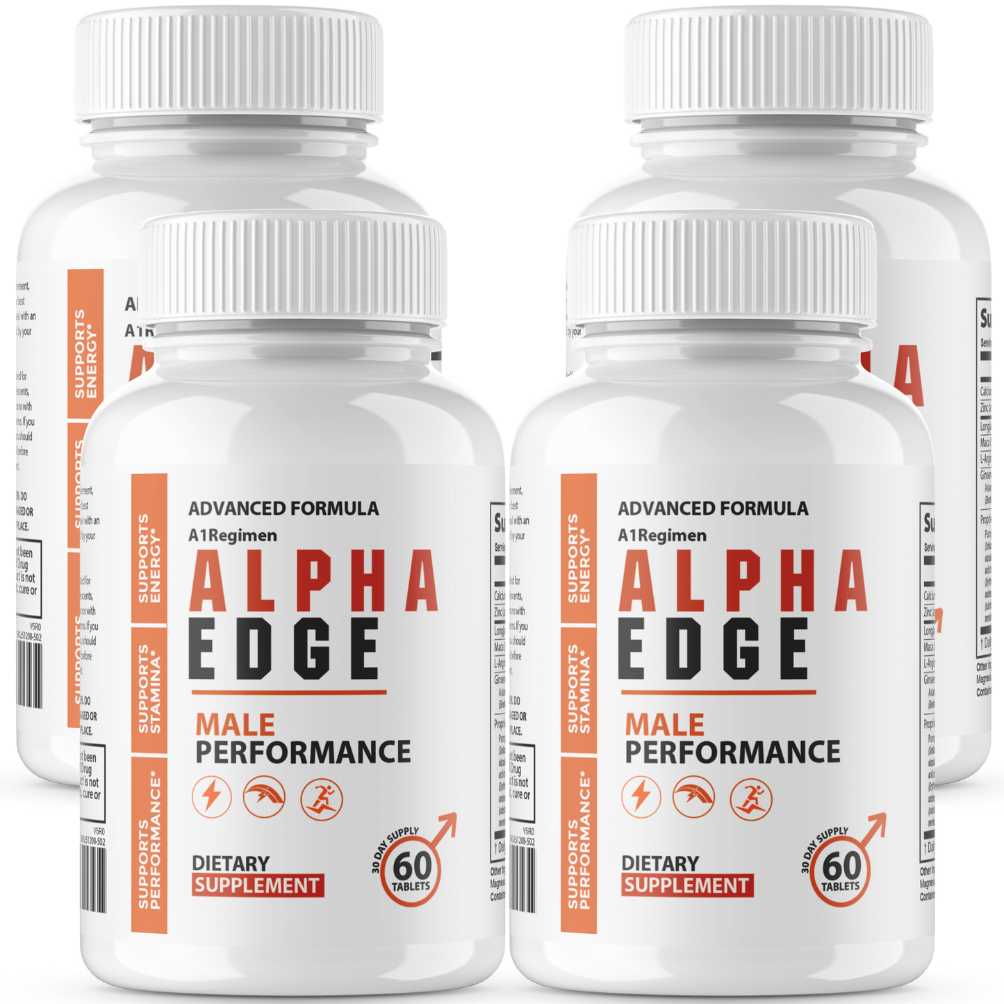 (4 Pack) Alpha Edge - Max Performance Male Supplement