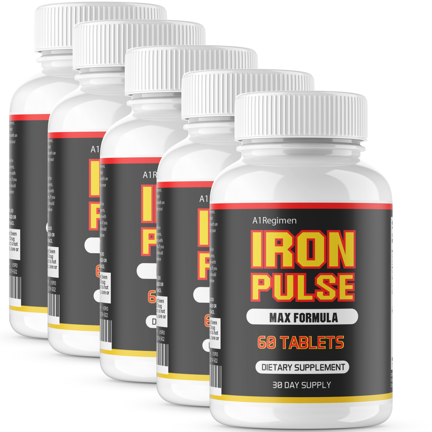 (5 Pack) Iron Pulse - Max Performance Male Supplement