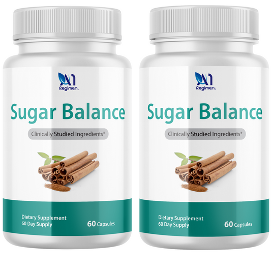 2 BOTTLES Sugar Balance Advanced Formula All Natural Blood Sugar Support Supplement