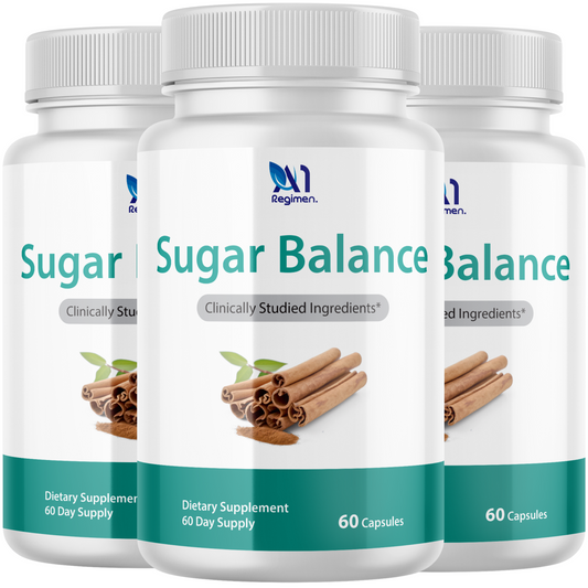 3 BOTTLES Sugar Balance Advanced Formula All Natural Blood Sugar Support Supplement