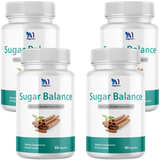 4 BOTTLES Sugar Balance Advanced Formula All Natural Blood Sugar Support Supplement