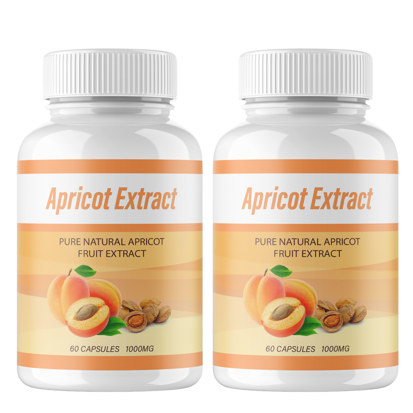 2 Bottle Supply Natural Apricot Extract b17 Pure Organic 1000mg