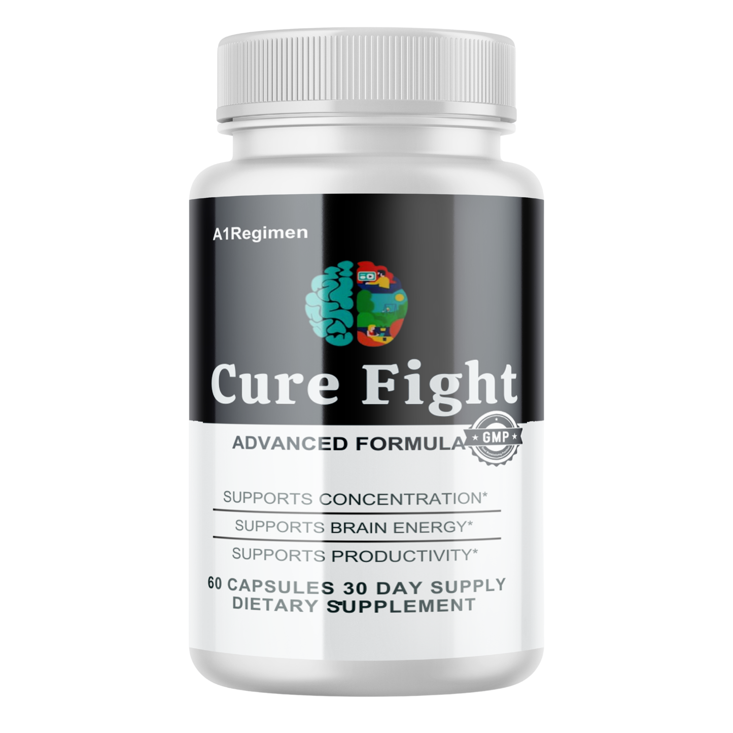 (2) Cure Fight Official Brain, Cognitive & Focus Support