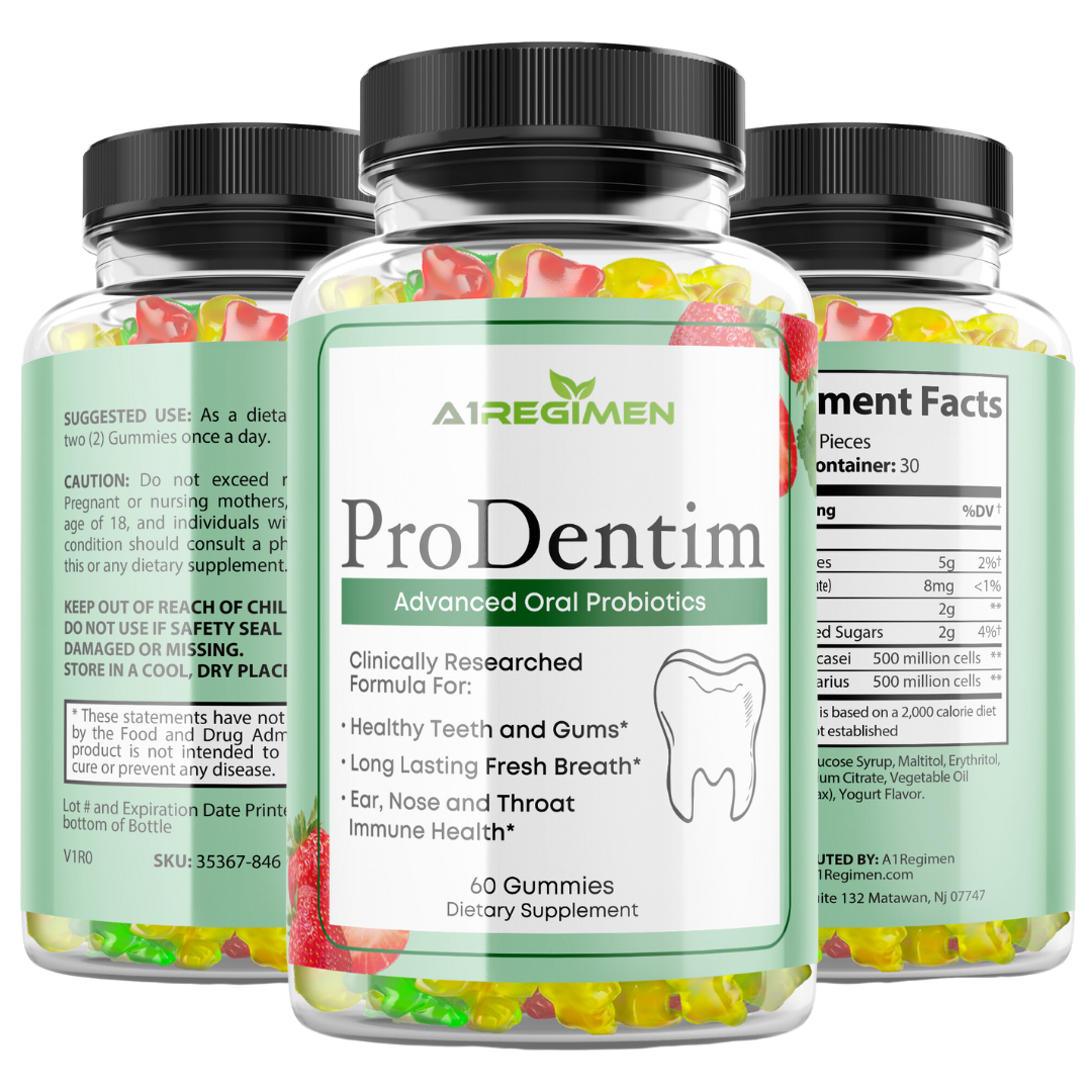 Prodentim for Gums and Teeth -3 Bottle Chewable Gummies - Prodentim Dental Health Formula Dental Supplement