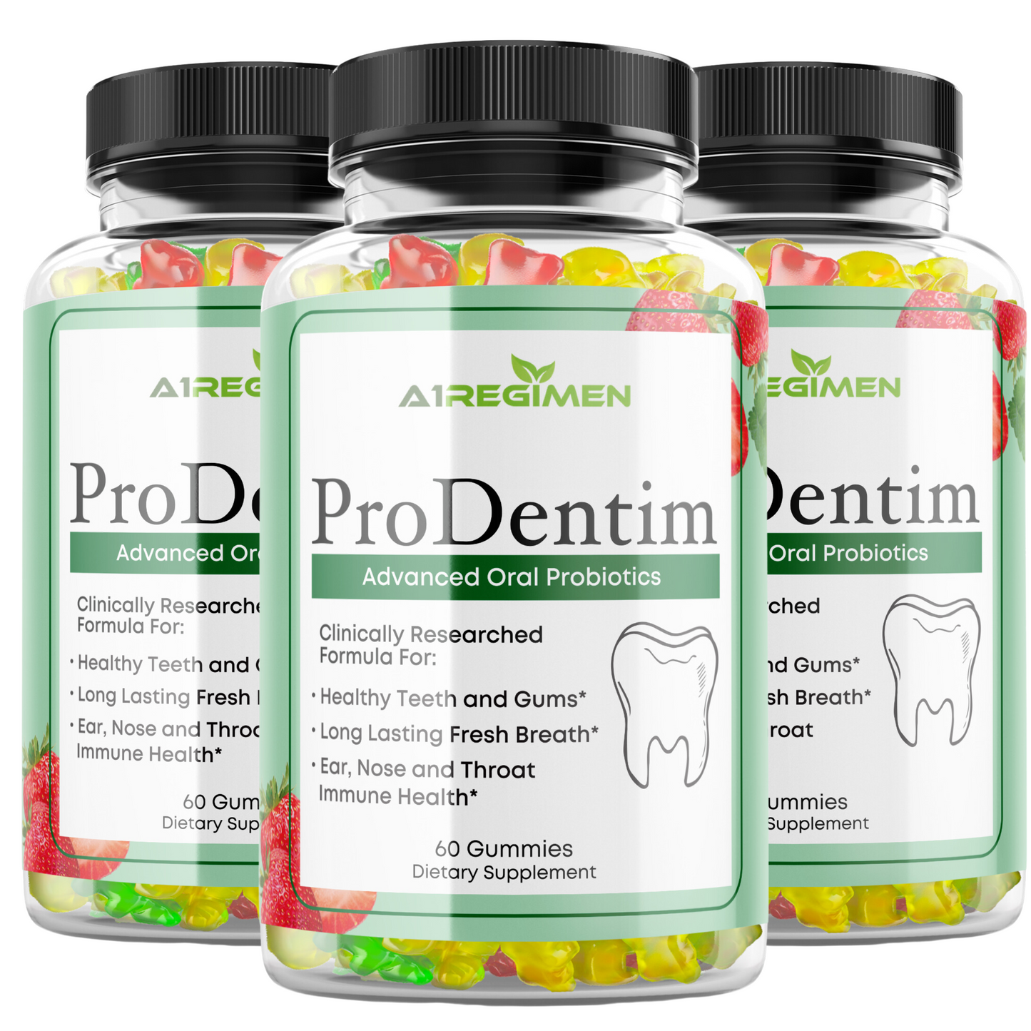 Prodentim for Gums and Teeth -3 Bottle Chewable Gummies - Prodentim Dental Health Formula Dental Supplement