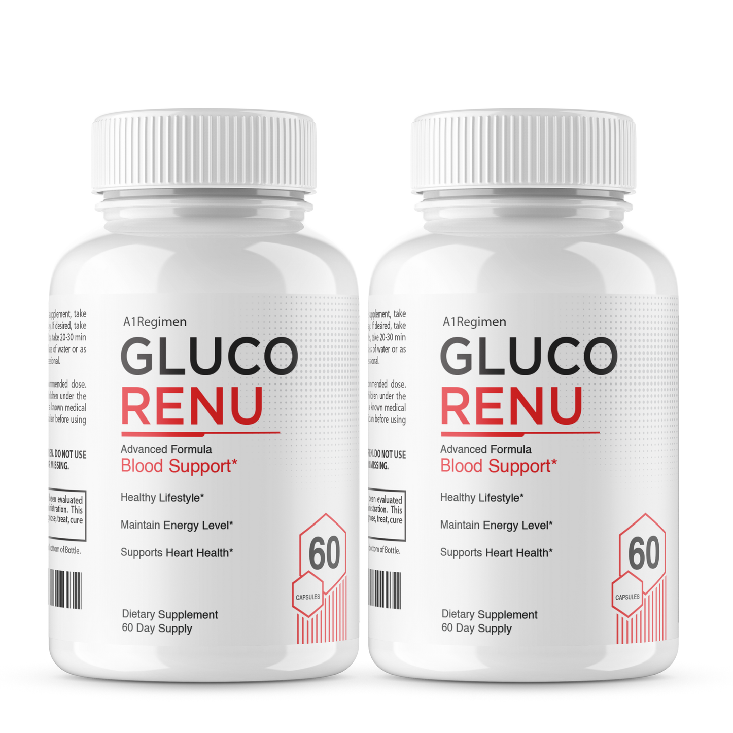 (2 Pack) Gluco Renu -  Blood Health Support Gluco Optimizer