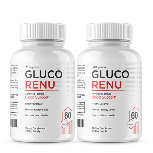 (2 Pack) Gluco Renu -  Blood Health Support Gluco Optimizer