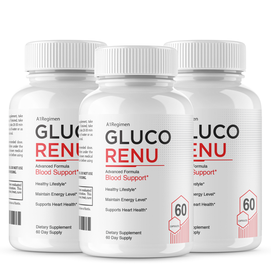 (3 Pack) Gluco Renu -  Blood Health Support Gluco Optimizer