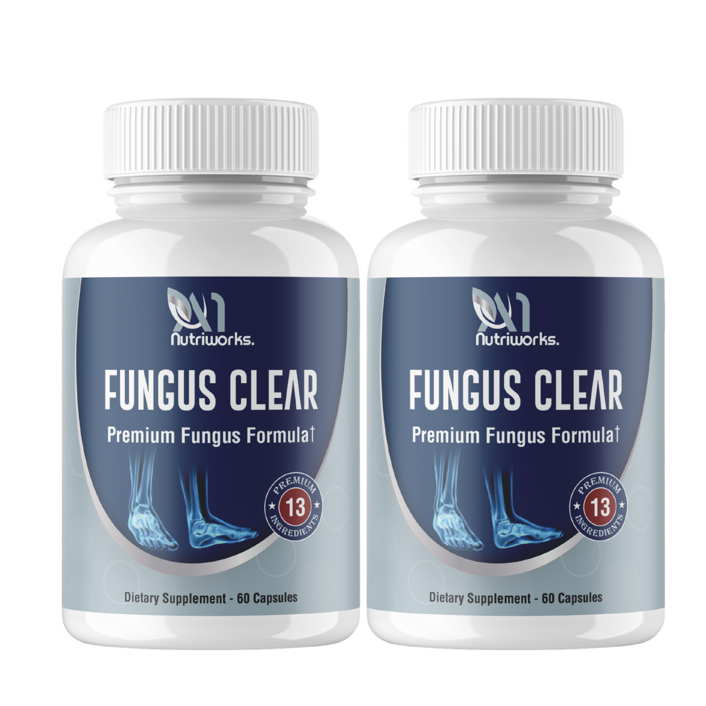 2 x Fungus Clear - Premium Probiotic Fungus Blend 2 month supply