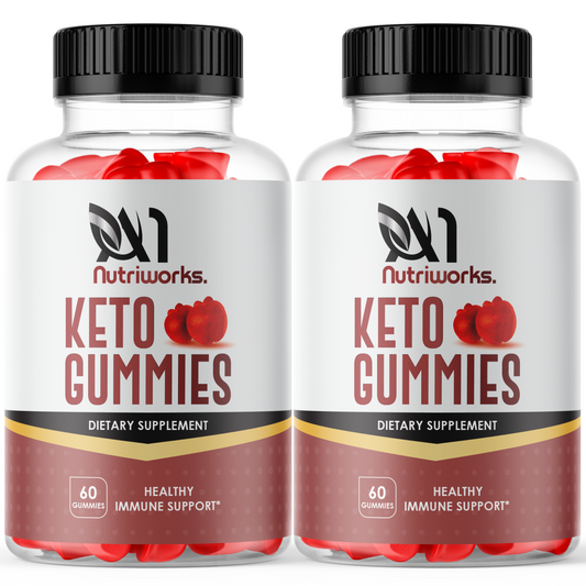2 Month Supply Keto Gummies + ACV Cleanse & Detox, Healthy Weight, Immune Support, Gut Health