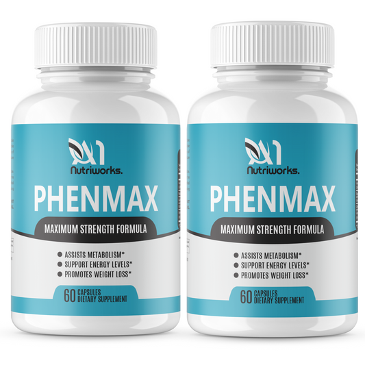 2 Bottles PhenMax Extra Strength Weight Loss Slimming Diet Supplement