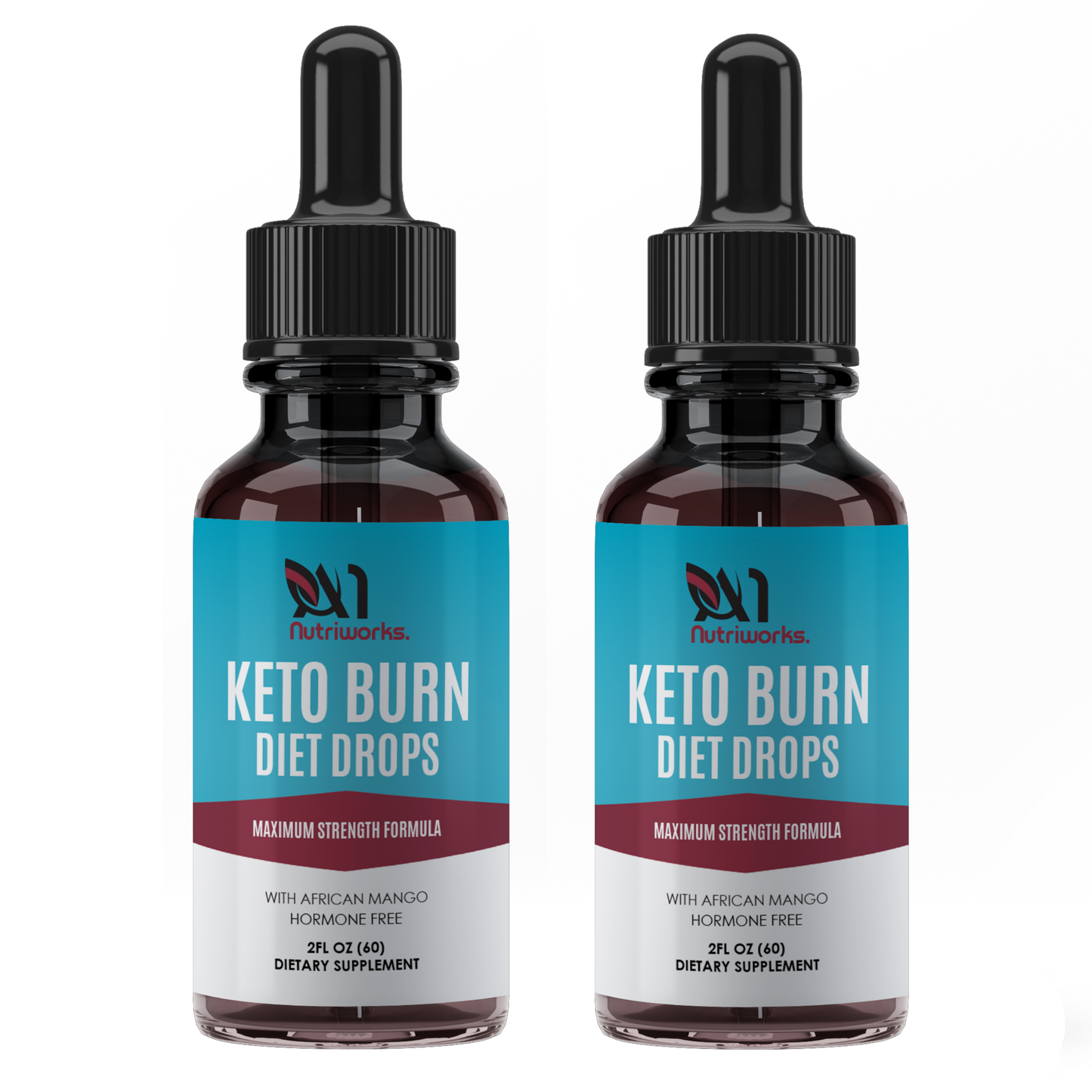 2 Month Supply - Keto Burn Diet Drops - Weight Loss Supplement Fat Burn Appetite Metabolism Ketosis