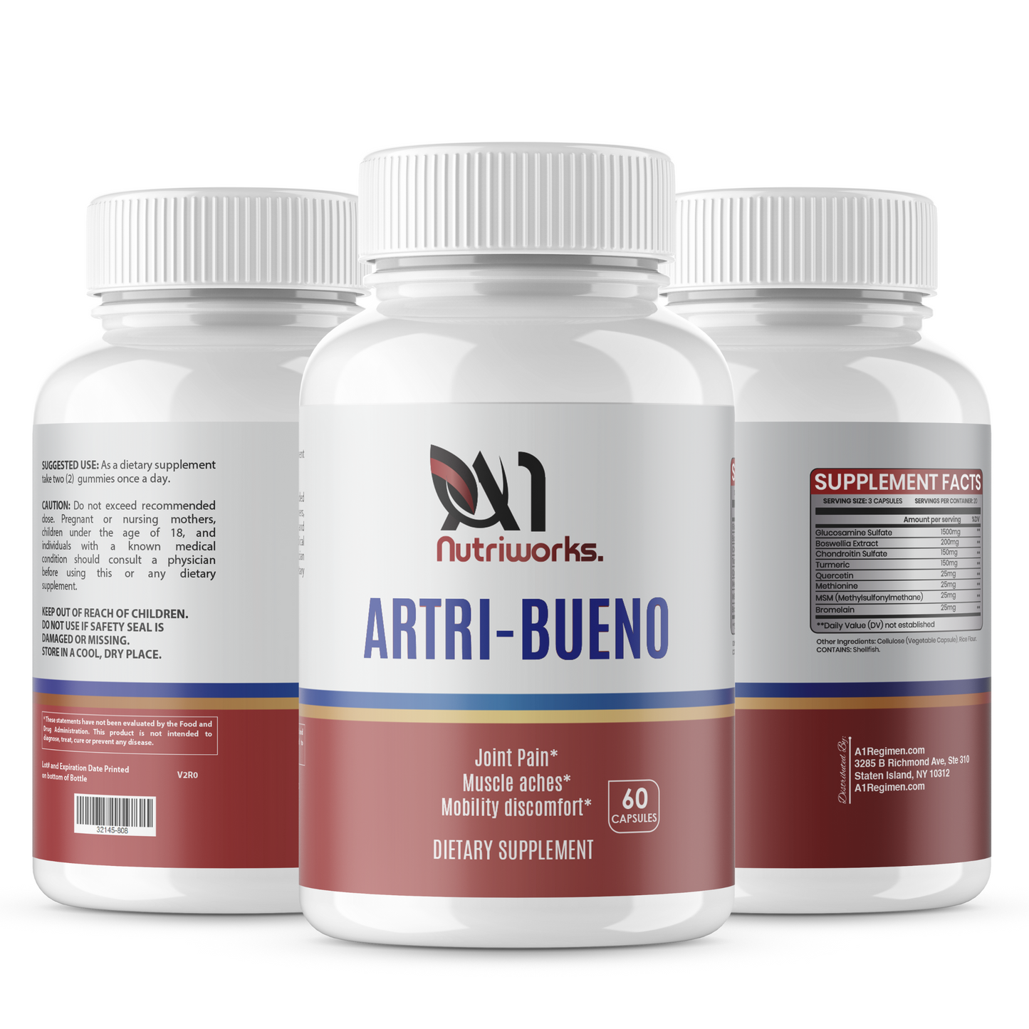 ArtriBueno Vitaminado para la artritis - 60 Capsulas