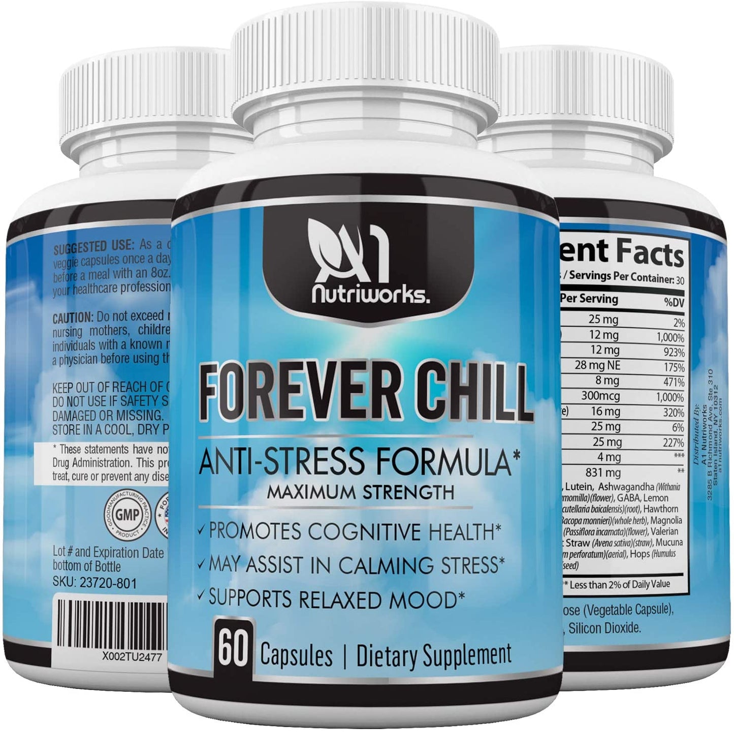 3 Bottles Chill Pill - 60 Capsules